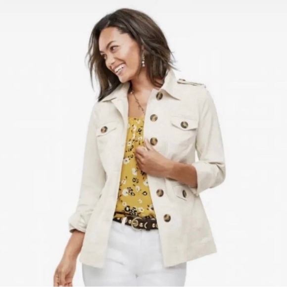 CAbi Jackets & Coats Euc Cabi Style 5649 Kenya Safari Jacket Medium Poshmark